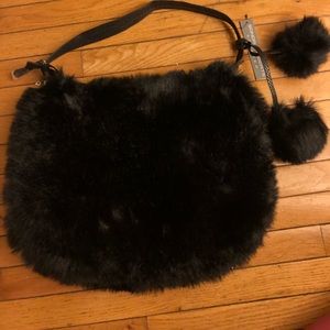 Sondra Roberts faux fur bag
